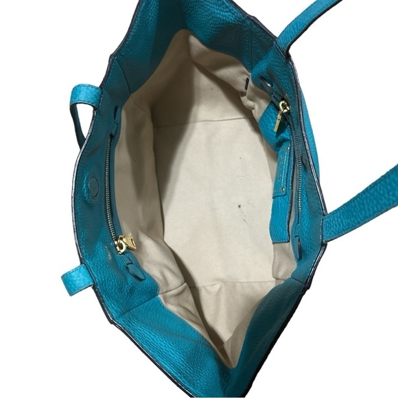 EUC - Prada Vitello Daino Tote Bag - turquoise - Picture 9 of 13